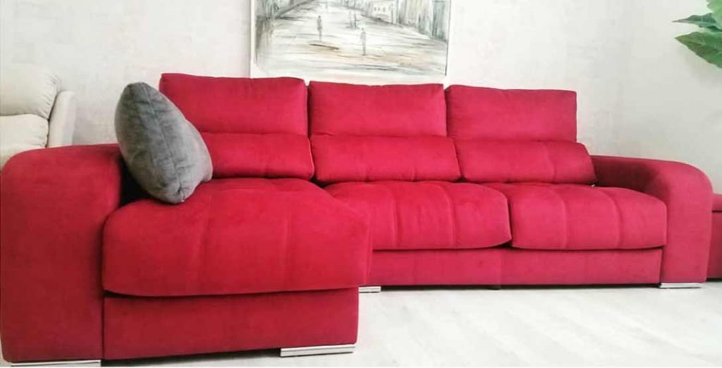 sofá rojo en Granada barato y de la mejor calidad, diseñado a tu medida