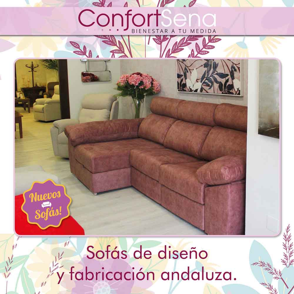sofá marrón en Granada en tienda ConfortSena de máxima calidad y mejor precio