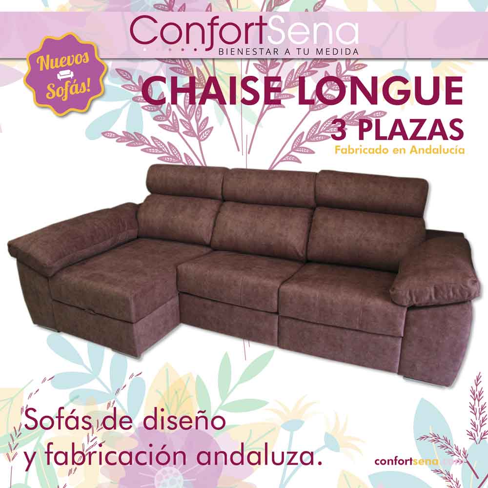 sofá marrón en Granada en tienda ConfortSena de máxima calidad y mejor precio